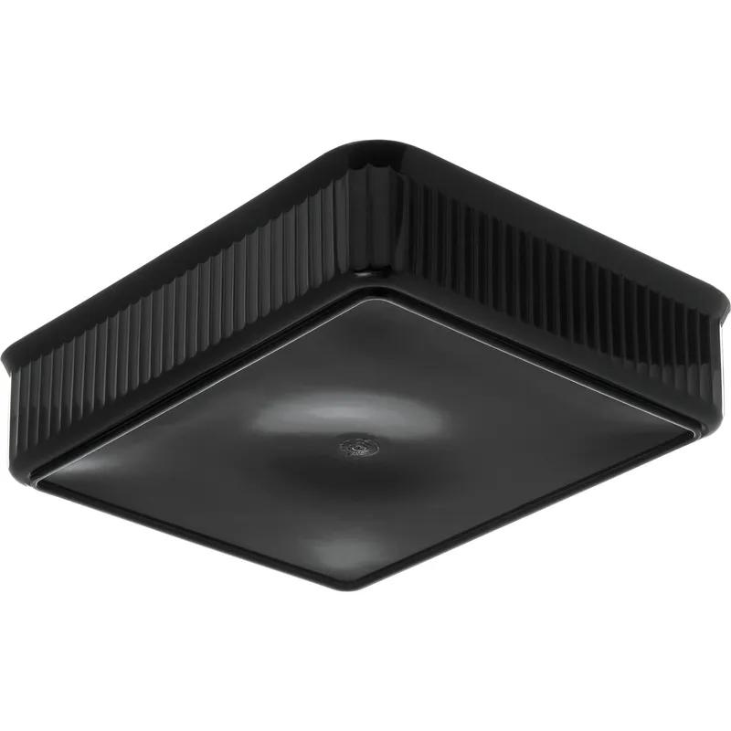 Deliware® Crock 12.43X10.25X3 IN 10 LB PP Black Rectangle 6/Case