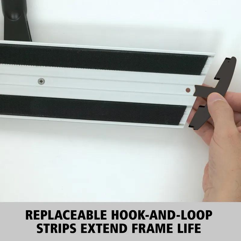 Hygen™ Quick-Connect Mop Frame 18X3X1.5 IN Yellow Aluminum Wet & Dry 1/Each