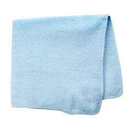 Cleaning Cloth 16X16 IN Light Duty Microfiber Blue Economy 24/Pack