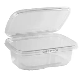 Deli Container Hinged 24 OZ Plastic White Tamper-Evident 200/Case