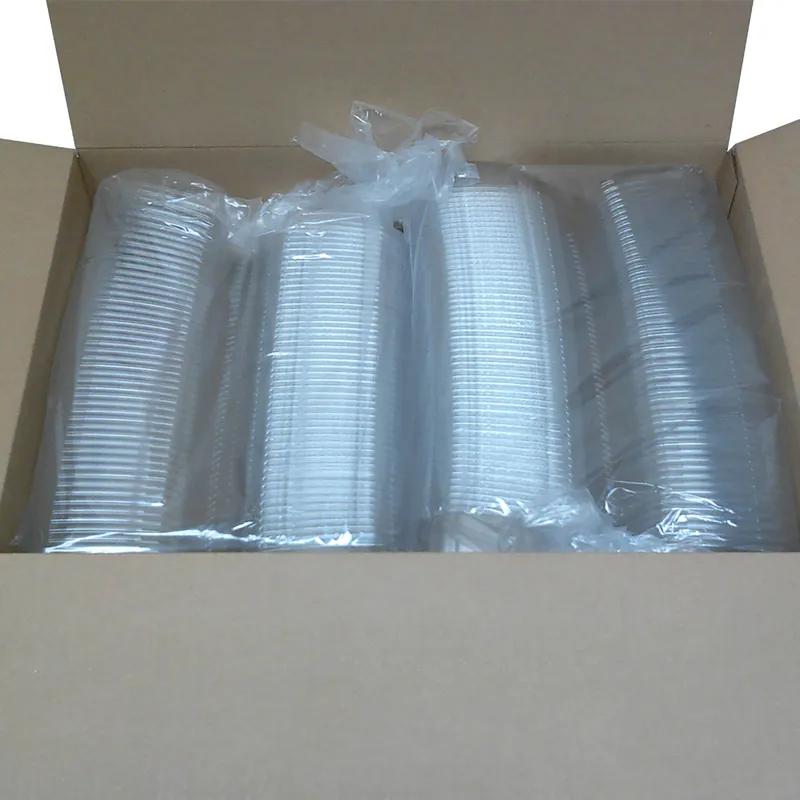 Deli Container Hinged 24 OZ Plastic White Tamper-Evident 200/Case