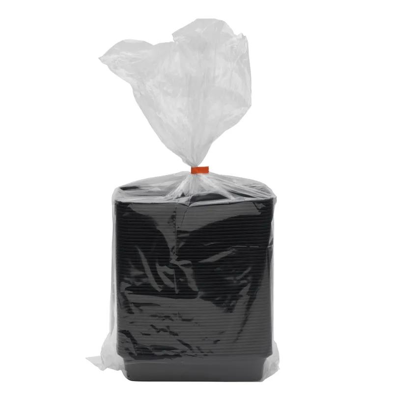 Take-Out Container Base 8.2X5.5X1.55 IN Plastic Black Rectangle 300/Case