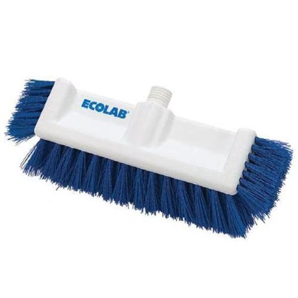 Deck Brush 10 IN Plastic Blue 1/Each