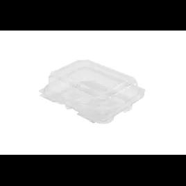 Cupcake Mini Muffin Hinged Container With Dome Lid 6.625X5.25X2.375 IN 6 Compartment Plastic Clear Rectangle 250/Case