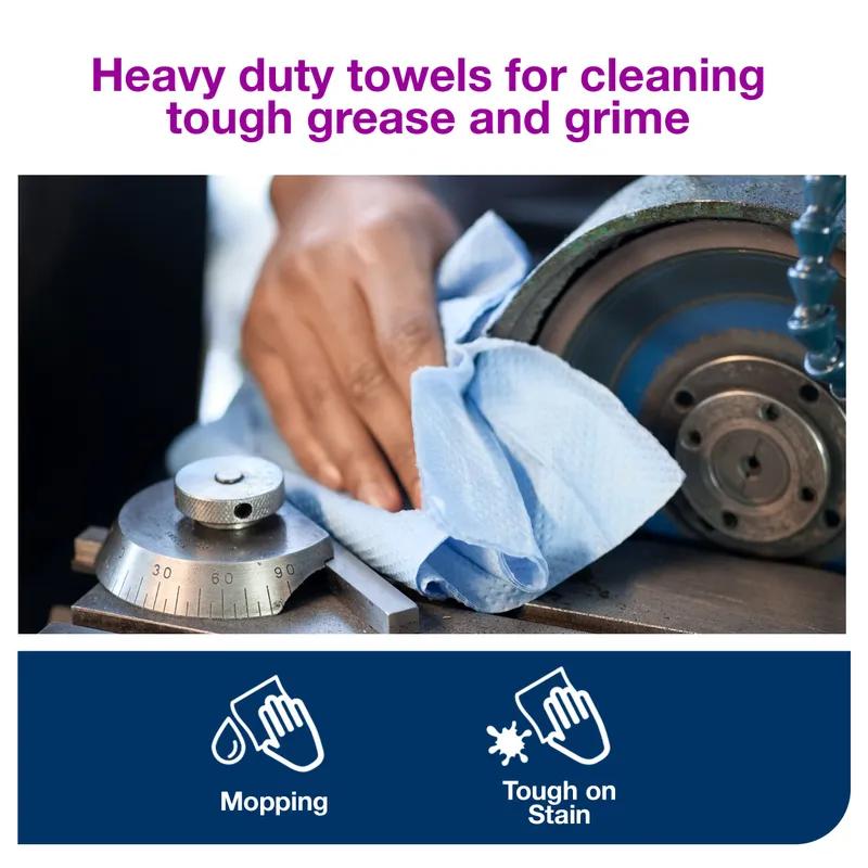 Tork ShopMax Cleaning Wipe 13X9 IN 216.667 FT Paper Blue Refill Centerfeed 200 Sheets/Roll 4 Rolls/Case 800 Sheets/Case