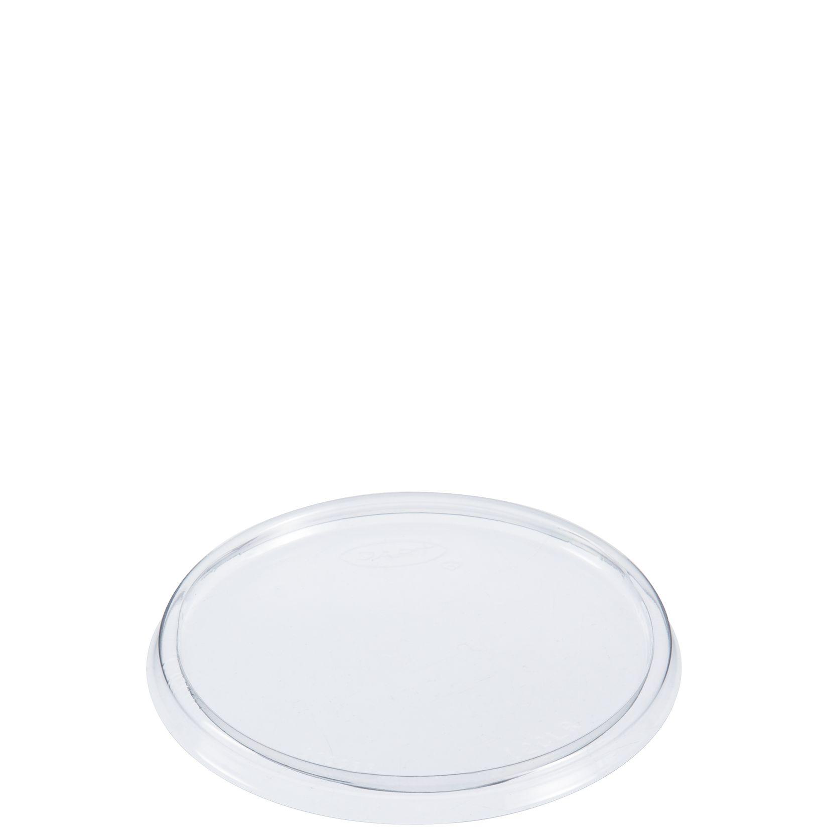 Dart® Lid 3.6X0.3 IN 1 Compartment OPS Clear For 12 OZ Container Unhinged Not Vented 100 Count/Pack 10 Packs/Case