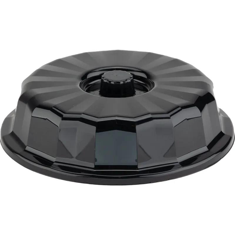 Dinex® Tropez® Plate Cover 7.75X2.25 IN Plastic Onyx High Temperature 12/Case