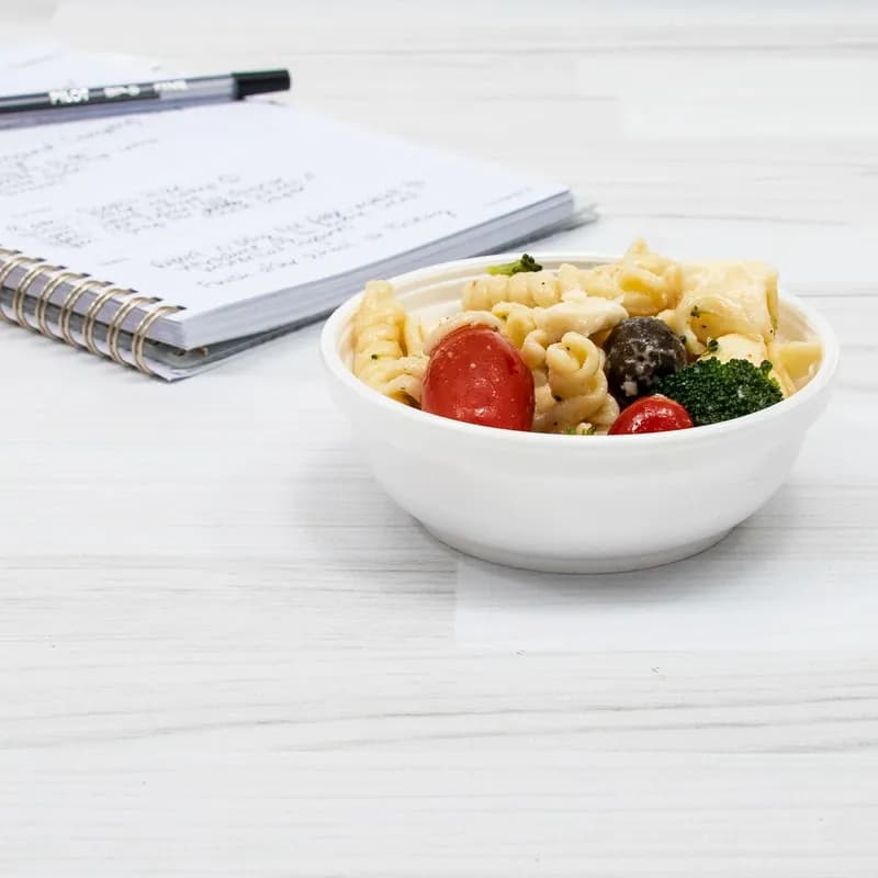 Dart® J Cup® Bowl 5 OZ EPS White Round Insulated 50 Count/Pack 20 Packs/Case 1000 Count/Case