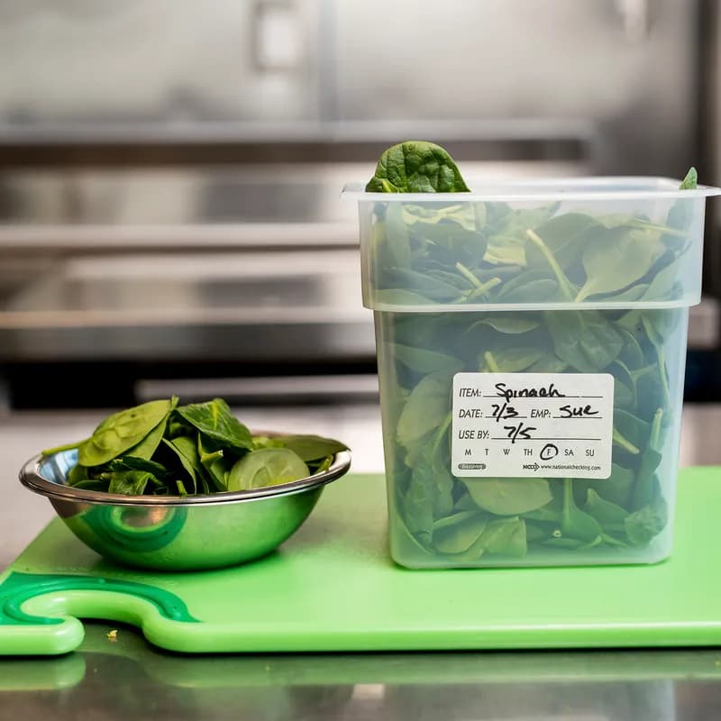 Item Date Use By Food Rotation Label 2X3 IN White Rectangle Dissolvable 250/Roll