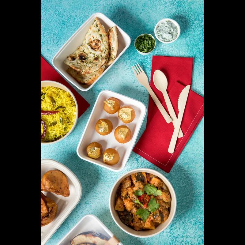 Fork 6.69 IN Bamboo Natural Lightweight Unwrapped 50 Count/Pack 10 Packs/Case 500 Count/Case