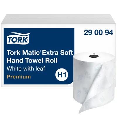 Tork Matic® Roll Paper Towel H1 7.7IN X300FT 2PLY White Embossed Refill 1 Count/Pack 6 Packs/Case 6 Count/Case