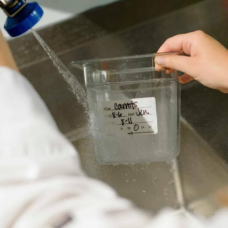 Item Date Use By Food Rotation Label 2X3 IN White Rectangle Dissolvable 250CT 1/Each