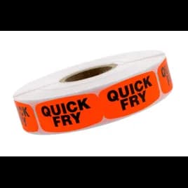 Quick Fry Label 0.625X1.25 IN Oval 1000/Roll