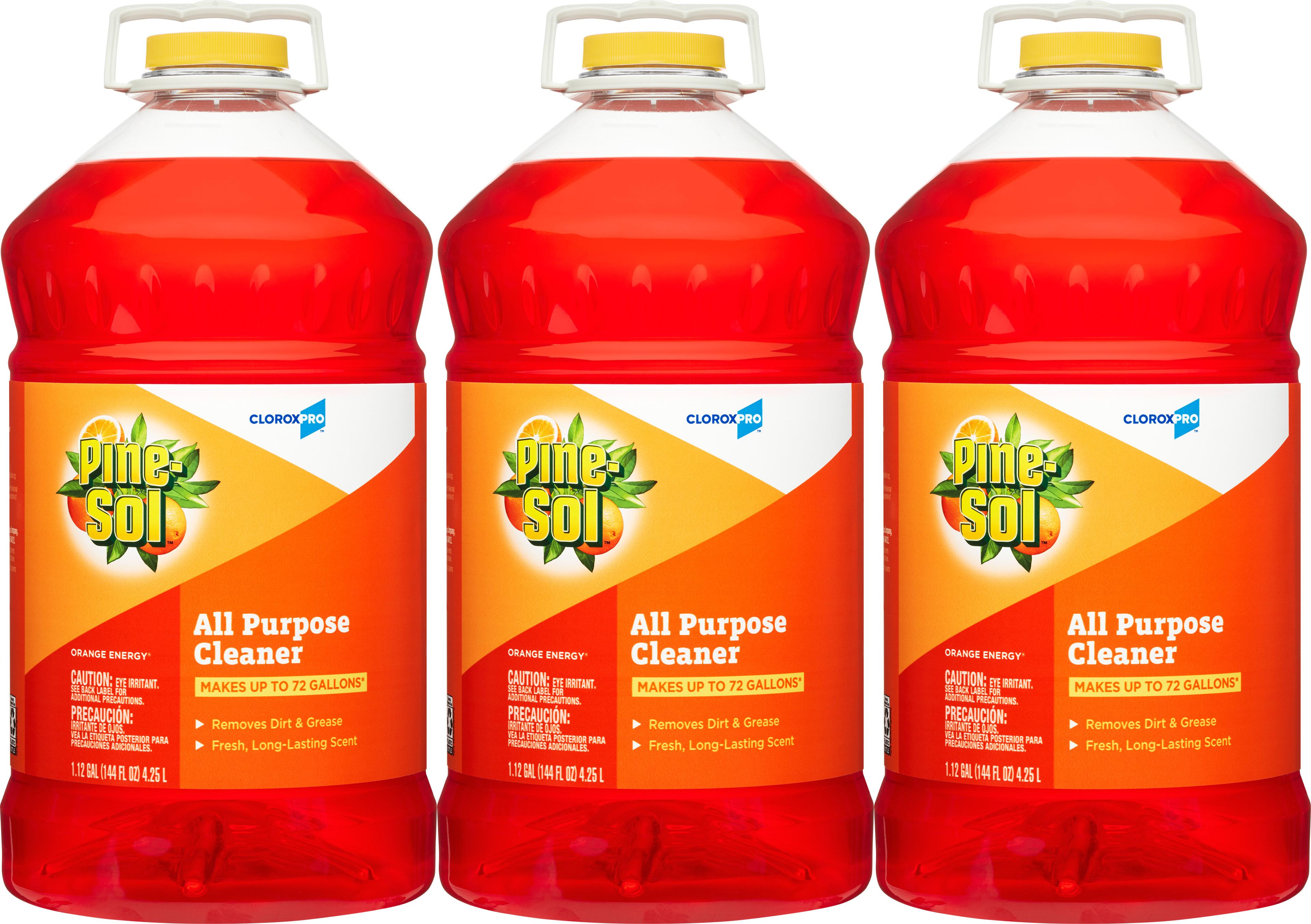 Pine-Sol® All Purpose Cleaner Deodorizer 144 FLOZ Liquid Screw Cap Multi-Surface 3/Case