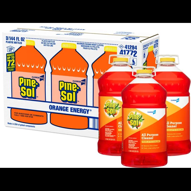 Pine-Sol® All Purpose Cleaner Deodorizer 144 FLOZ Liquid Screw Cap Multi-Surface 3/Case