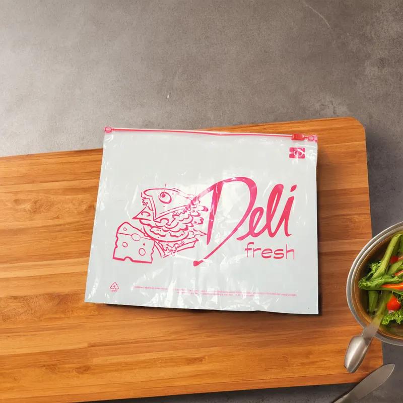 Deli Bag 11X8 IN Plastic 1.25MIL With Slide Seal Closure 1000/Case