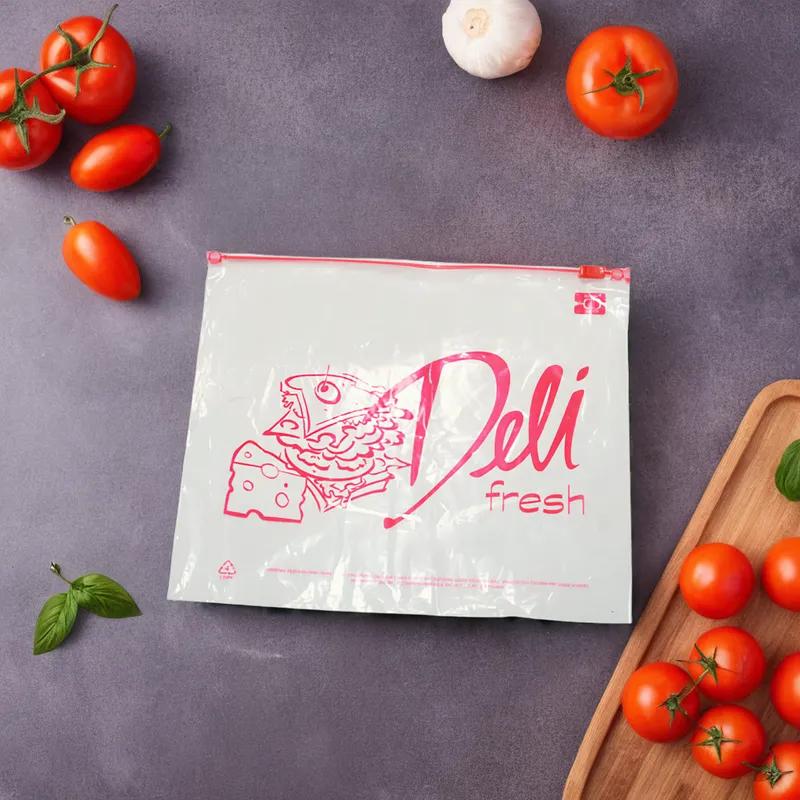 Deli Bag 11X8 IN Plastic 1.25MIL With Slide Seal Closure 1000/Case