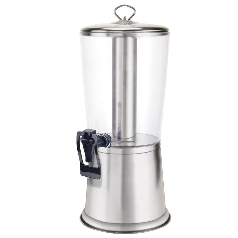 Beverage Dispenser 9.125X10X22 IN 2.2 GAL Round Stainless Steel 1/Set