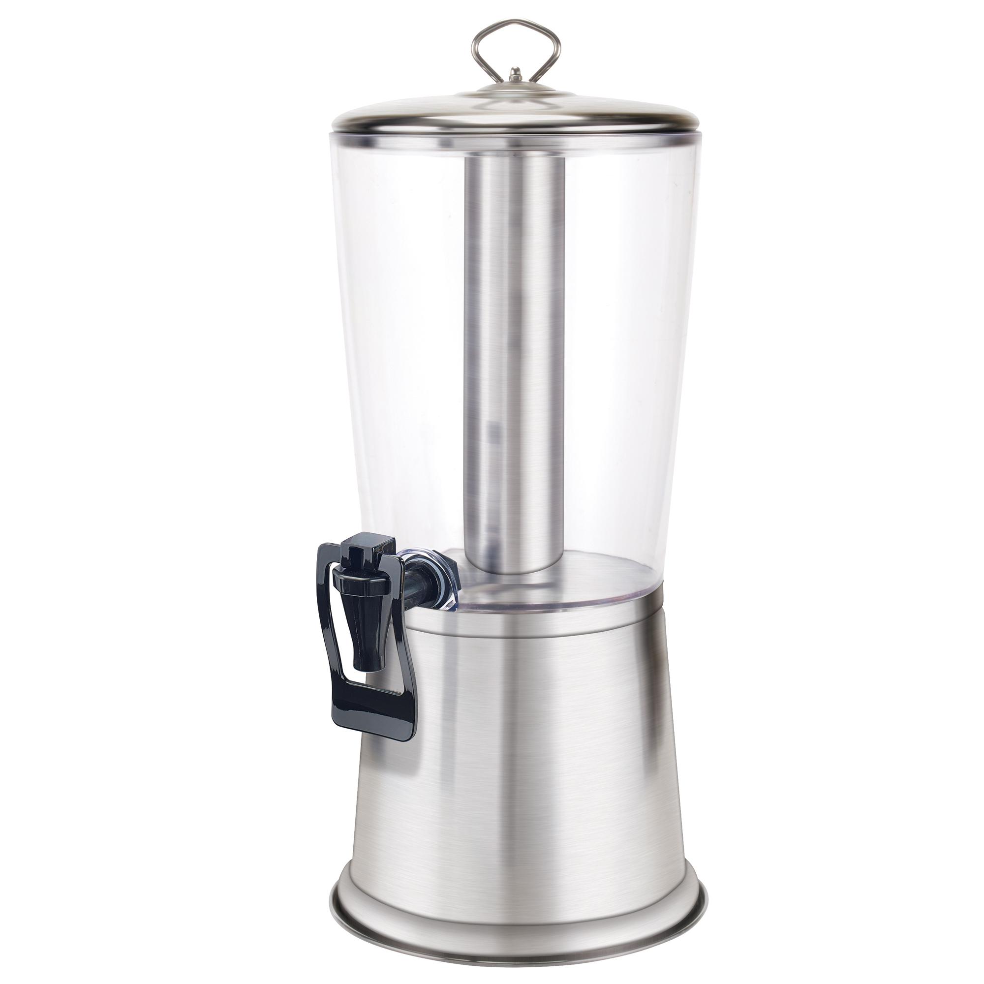 Beverage Dispenser 9.125X10X22 IN 2.2 GAL Round Stainless Steel 1/Set