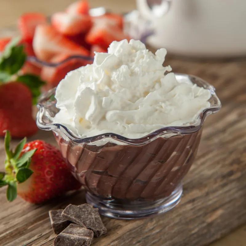 Bowl 5 OZ SAN Clear Swirl Design Petal & Tulip 96/Case