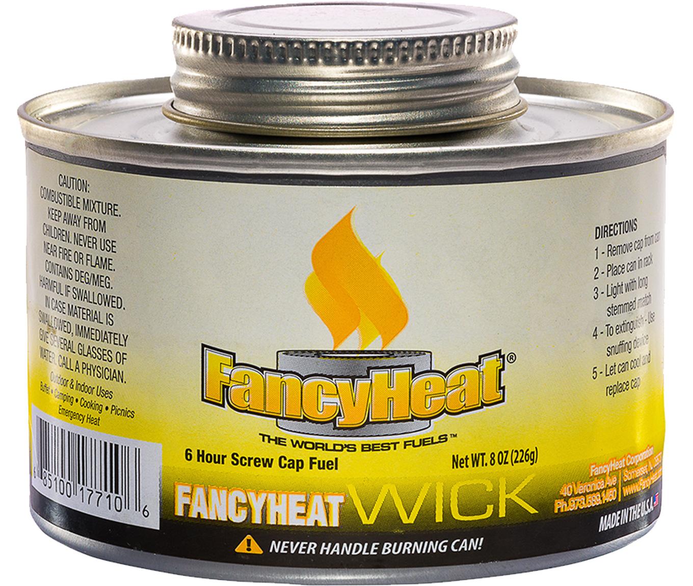 Diethlene Glycol Chafing Fuel 6-HR Deg Wick Screw Cap 24/Case