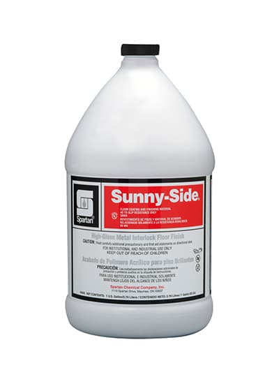 Sunny-Side® Floor Finish 1 GAL Alkaline RTU Metal Interlock High Gloss 4/Case
