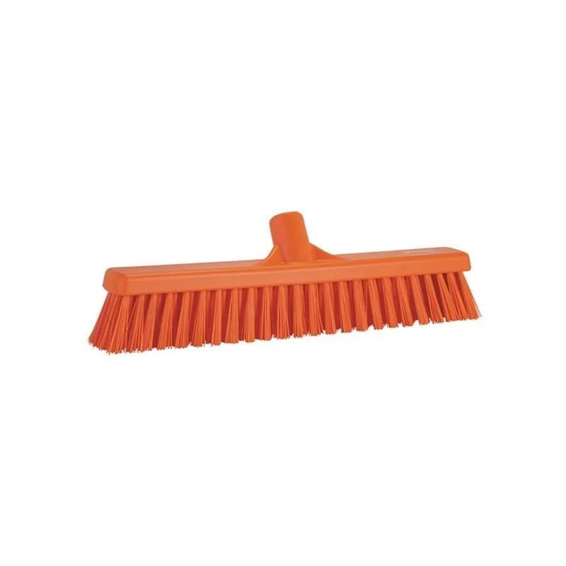 Vikan® Broom 16.1X3.5X4.7 IN Orange PP Polyester Stainless Steel 1/Each