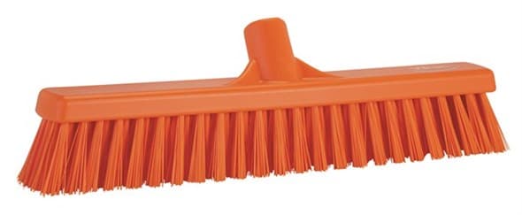 Vikan® Broom 16.1X3.5X4.7 IN Orange PP Polyester Stainless Steel 1/Each