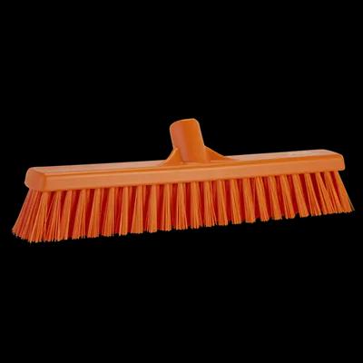 Vikan® Broom 16.1X3.5X4.7 IN Orange PP Polyester Stainless Steel 1/Each
