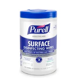 Purell® Sanitizing Wipes 5.15X5.15X8.38 IN Fragrance Free No Rinse Multi-Surface 6/Case