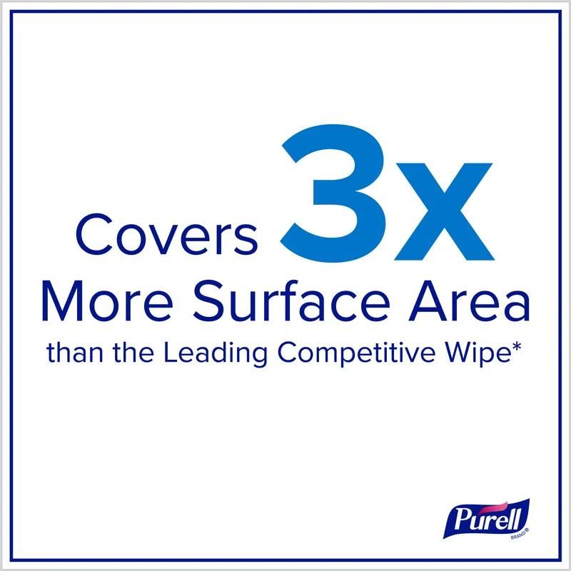 Purell® Sanitizing Wipes 5.15X5.15X8.38 IN Fragrance Free No Rinse Multi-Surface 6/Case