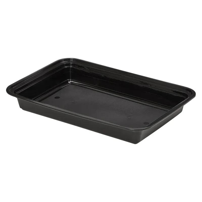 Victoria Bay Take-Out Container Base & Lid Combo 58 OZ Plastic Black Rectangle Microwave Safe 150/Case
