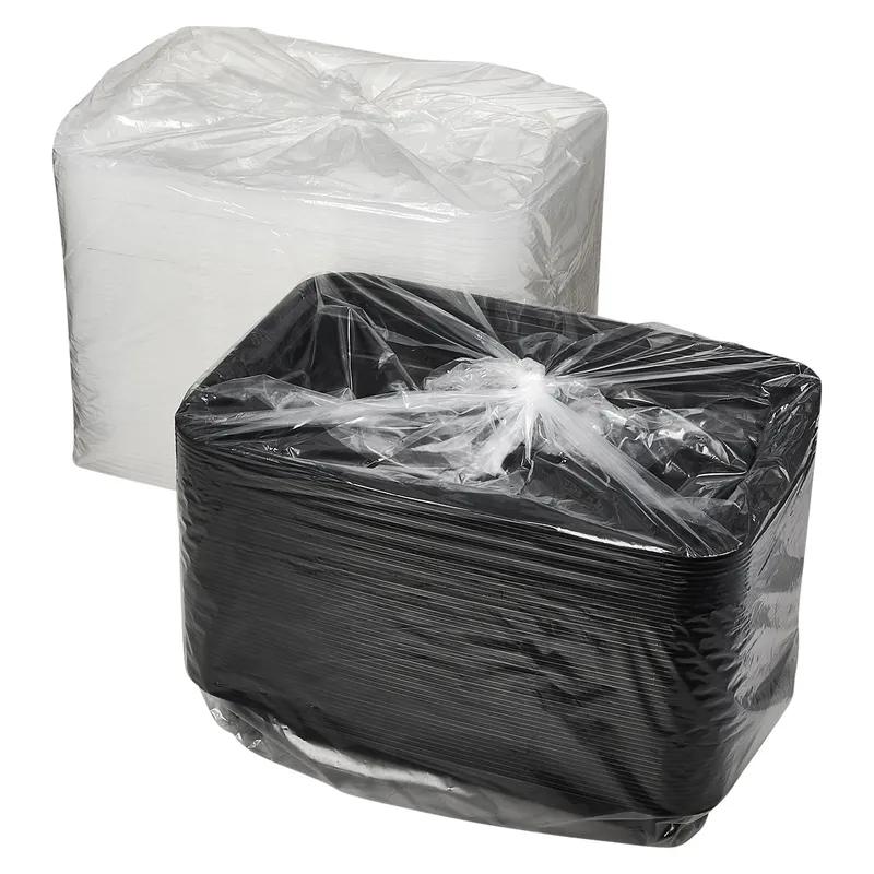 Victoria Bay Take-Out Container Base & Lid Combo 58 OZ Plastic Black Rectangle Microwave Safe 150/Case