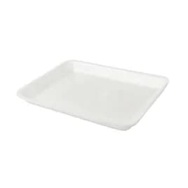 9P Meat Tray 9X11.75X1.25 IN 1 Compartment Polystyrene Foam White Rectangle 200/Case