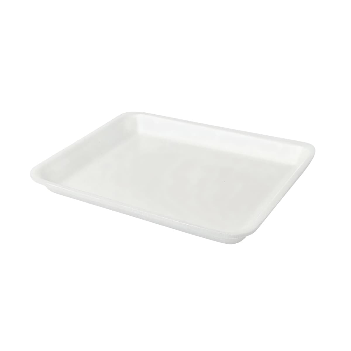 9P Meat Tray 9X11.75X1.25 IN 1 Compartment Polystyrene Foam White Rectangle 200/Case