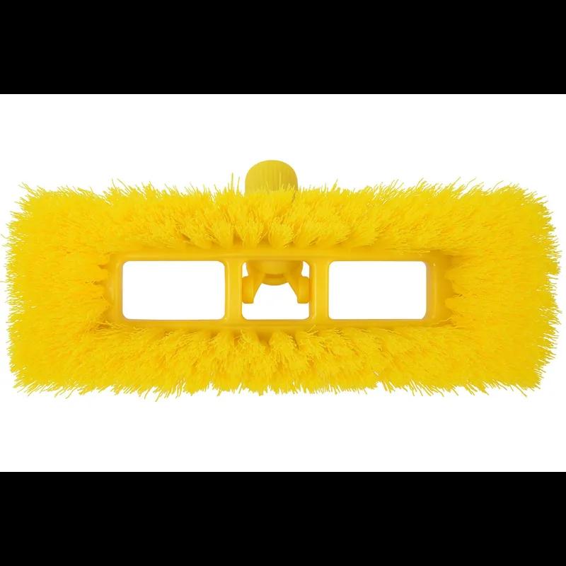 Floor Scrub Brush Plastic Yellow Rectangle 1/Each