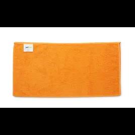 All Purpose Cleaning Cloth 16X16 IN Standard Microfiber Orange Square 24/Pack