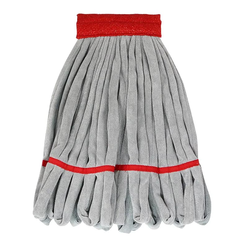 SmartColor™ 22 Strands Mop Head 11 OZ Gray Red Microfiber 5/Pack