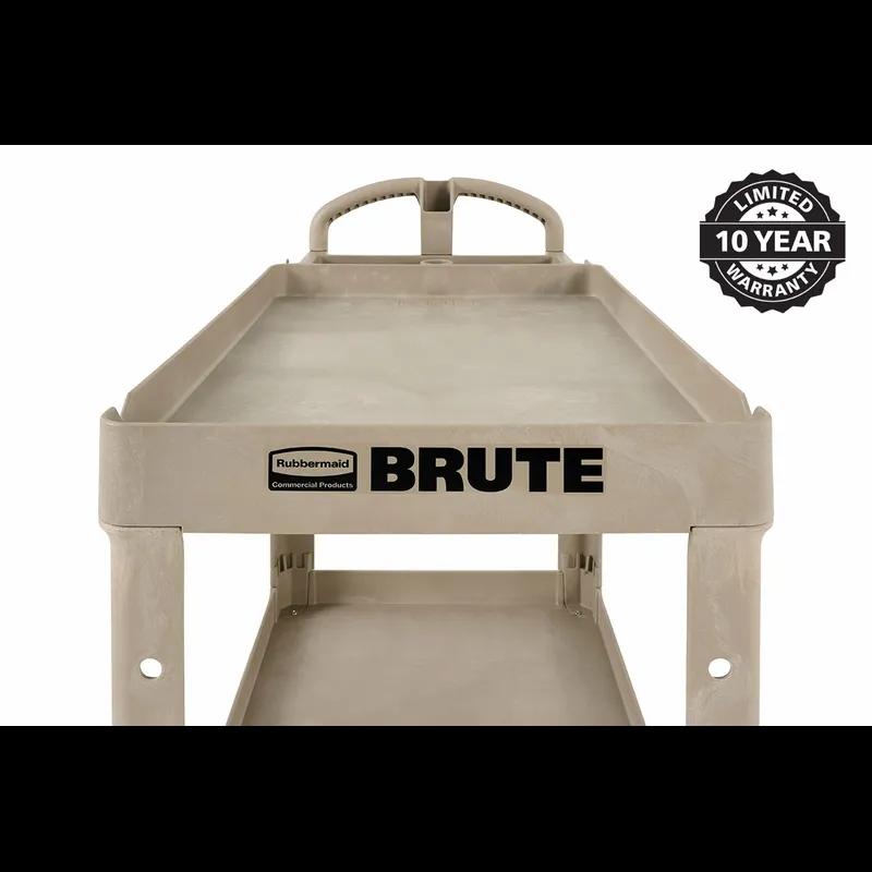 Brute® Transport Cart Medium (MED) 44X25.5X39 IN 500 LB Rounded Corners Deep Pocket Shelves Ergonomic Handle 1/Each