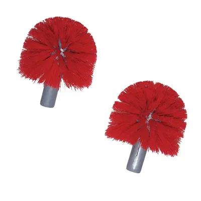 Ergo Toilet Bowl Brush Plastic Gray Red Replacement Head 2/Pack