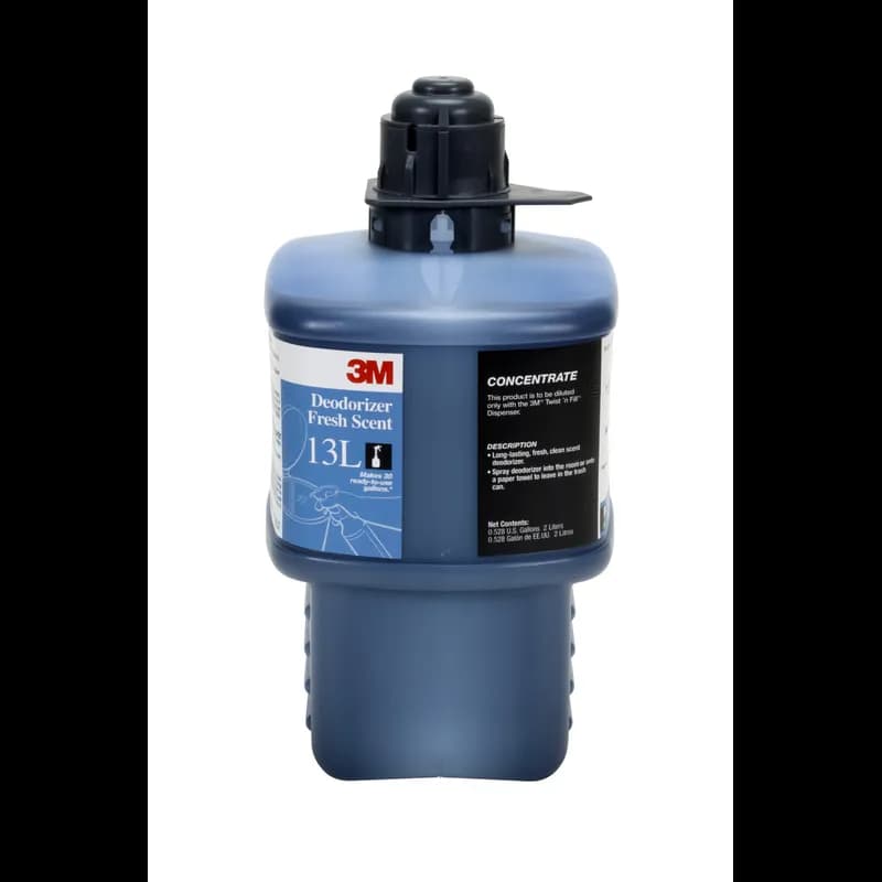 3M™ 13L Deodorizer Fresh Scent Gray Liquid Concentrate 2 L For Twist 'n Fill™ Dispenser 6/Case