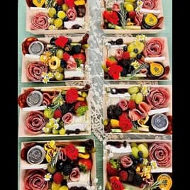 Serving Tray Base & Lid Combo With Dome Lid 6X8X2 IN Balsa Wood RPET Natural Clear Rectangle 100/Case