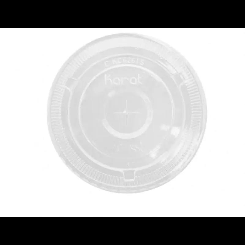 Lid Flat 3.9 IN PET Clear For 24 OZ Cup Sip Through Strawless 1000/Case