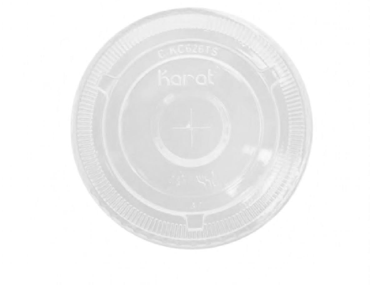 Lid Flat 3.9 IN PET Clear For 24 OZ Cup Sip Through Strawless 1000/Case