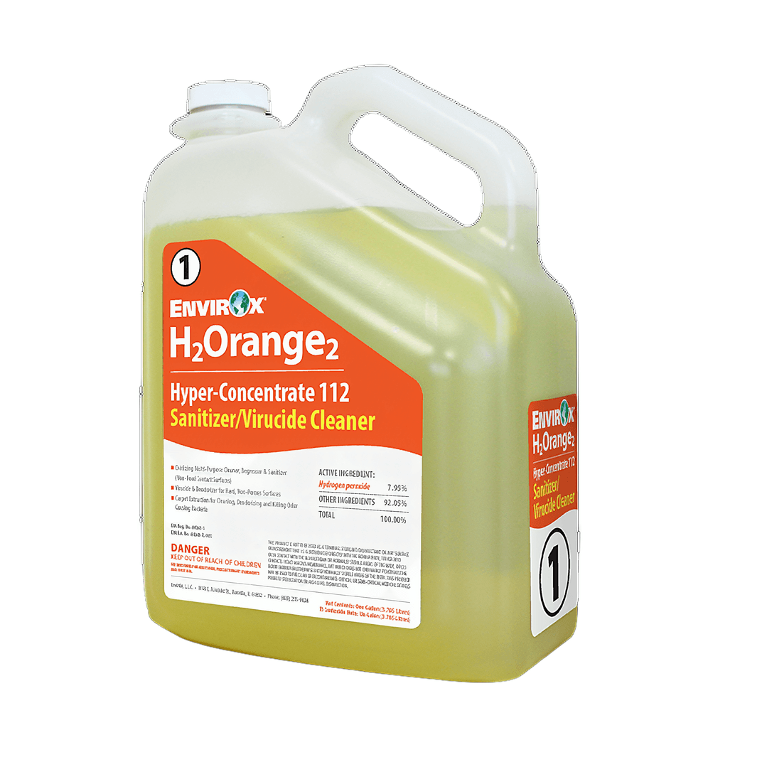 H2Orange2 Hyper-Concentrate Fresh Orange Cleaner & Sanitizer 5 GAL Degreaser Liquid Concentrate Peroxide 1/Pail