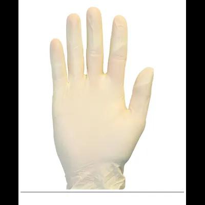 General Purpose Gloves Medium (MED) Natural 5.0g Vinyl Powder-Free 100 Count/Pack 10 Packs/Case 1000 Count/Case