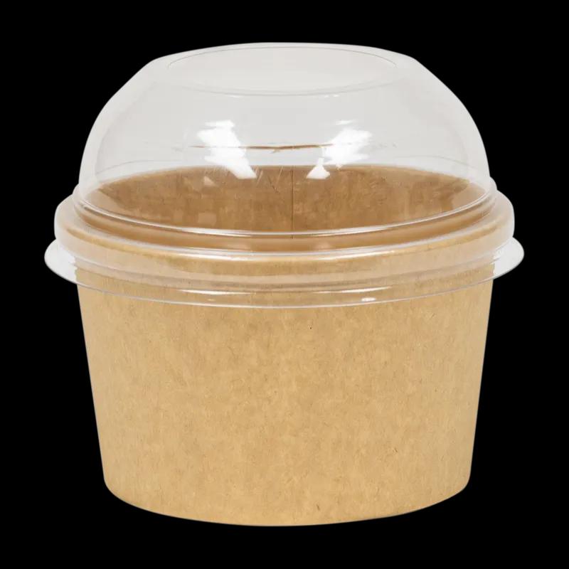 Soup Food Container Base 8 OZ Paperboard Kraft Leak Resistant 500/Case