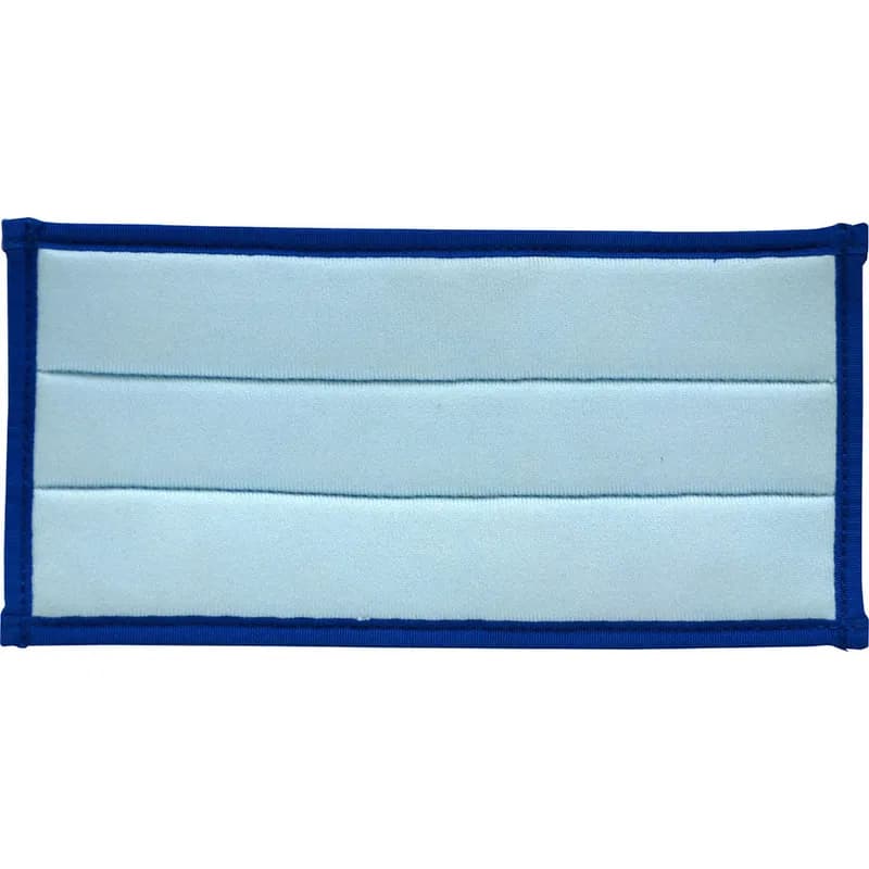 Glass Cleaning Pad 10X5 IN Microfiber Blue Rectangle Fits eTROWEL 1/Each