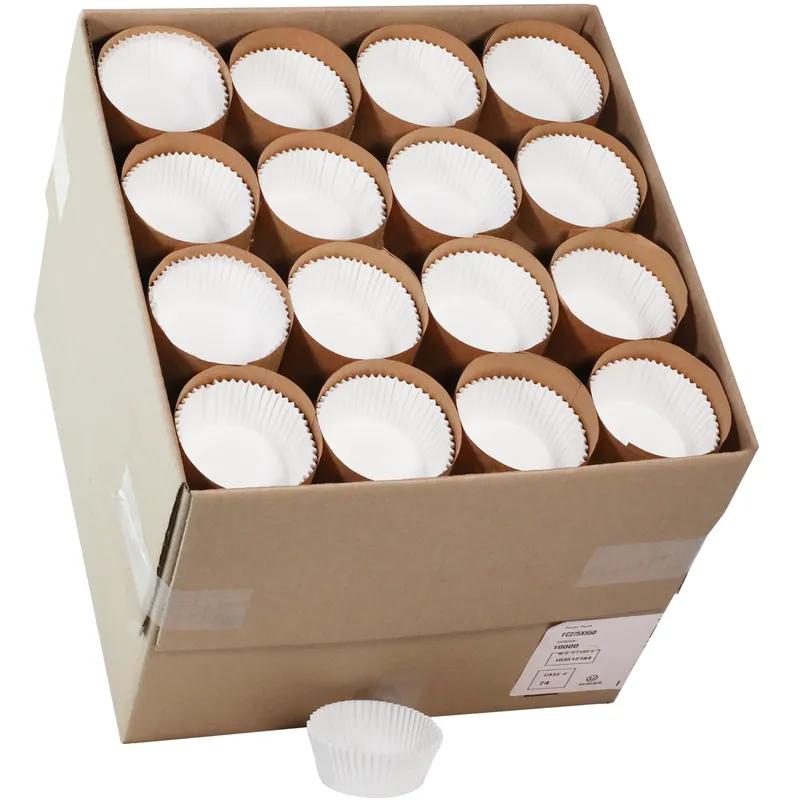 Baking Cup 2.75X0X5.5 IN Paper White Round 10000/Case