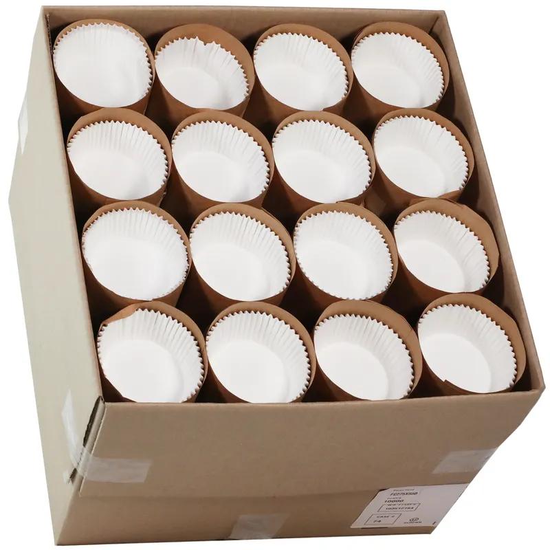 Baking Cup 2.75X0X5.5 IN Paper White Round 10000/Case